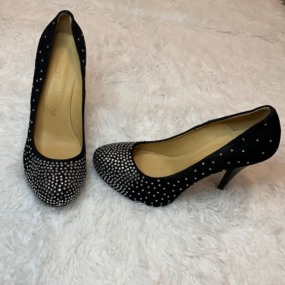 Dolce & Gabbana heels w/ rhinestones